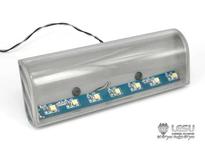 1/14 RC tractor truck model toy high roof car shell sun visor LESU S-1230 LED light box car model RC upgrade modification parts