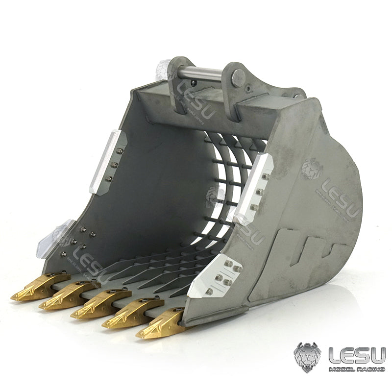 LESU 1/14 simulation hydraulic excavator PC360, wheel excavator, small short tail modified quick-release grille bucket accessories