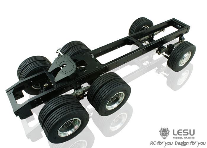 1/14 tractor L-110 universal DIY modified 6X4 three-axle beam Tamiya truck remote control model toy LESU
