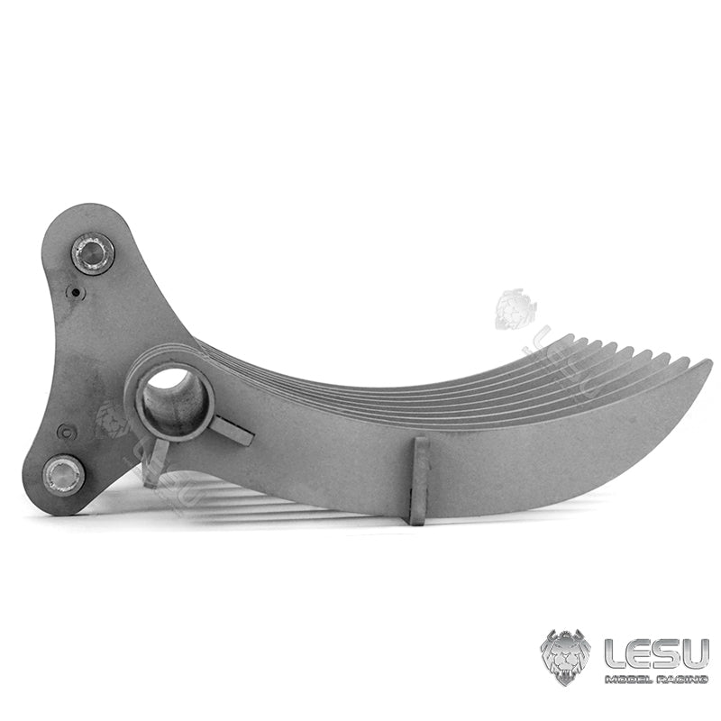 LESU 1/14 Engineering Hydraulic Excavator CAT 374F Modified Quick-Removal Metal Rake Bucket Attachment