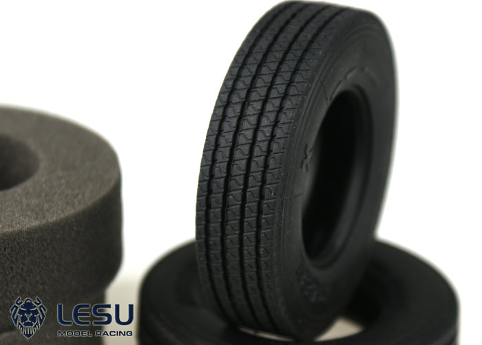 1/14 truck Tamiya tractor simulation striped road tire skin high quality rubber mud truck tire model LESU