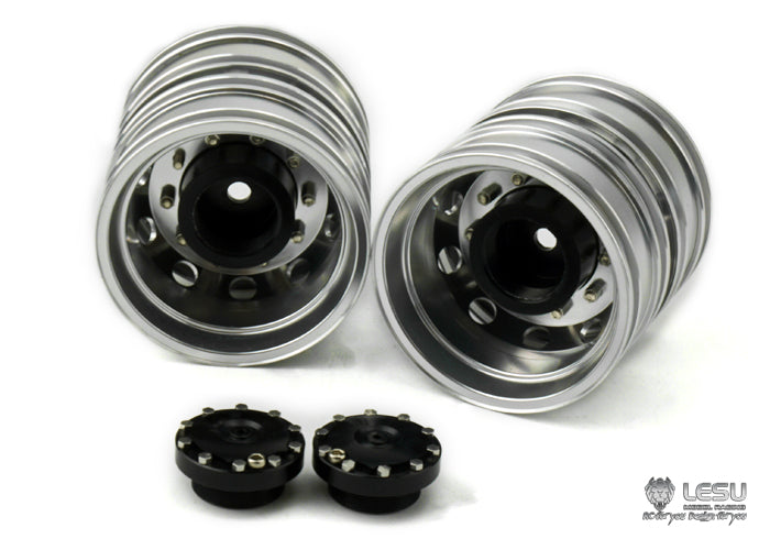 1/14 truck aluminum alloy universal metal wheel W-2048 Tamiya tractor toy 3363 model LESU