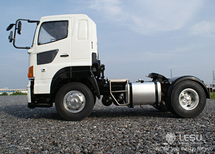 LESU 1/14 Tamiya model Hino tractor 4X2 metal chassis simulation remote control model toy