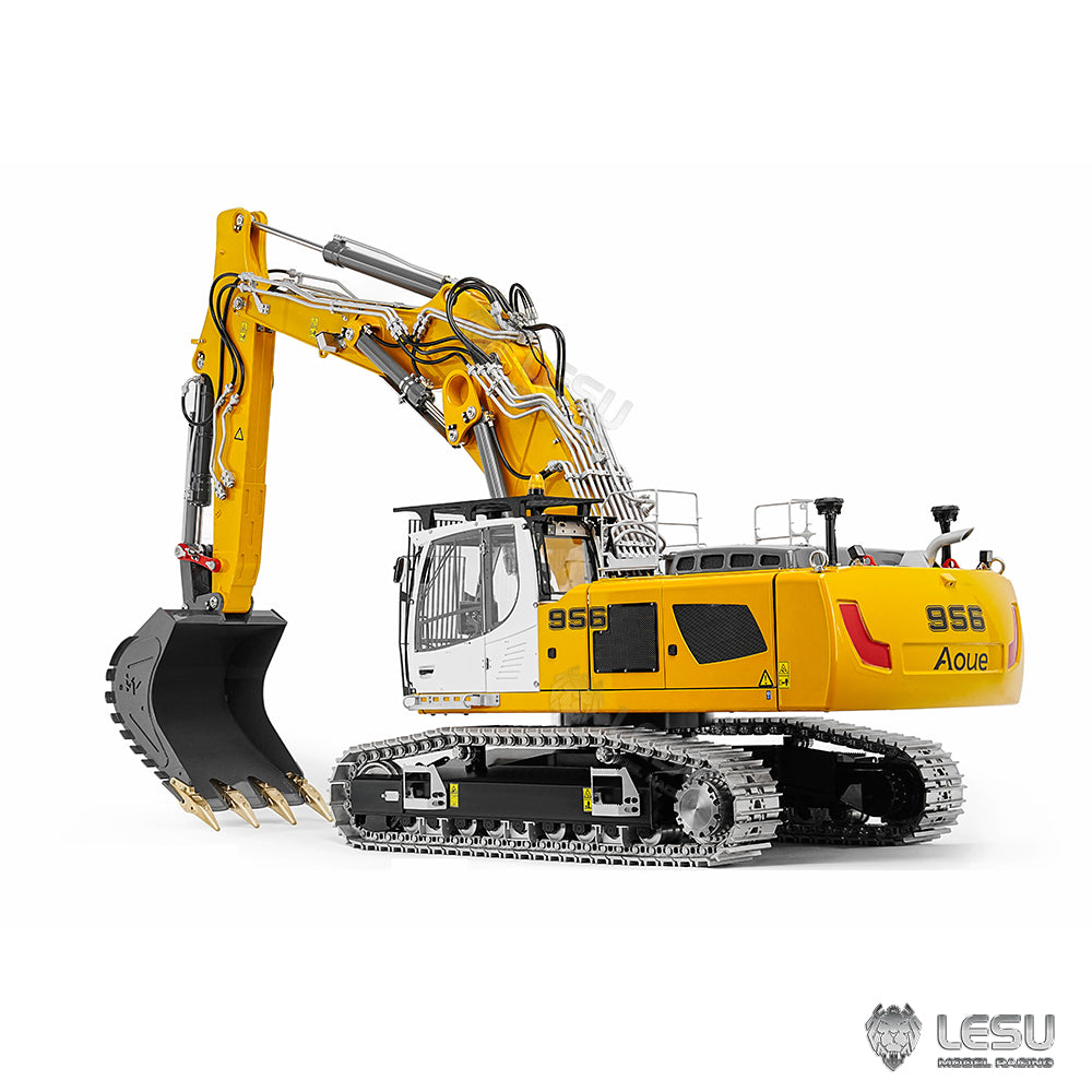 LESU 1/14 LR956 three-section arm hydraulic remote control model excavator BA-B0040 motor drive version double pump 7 valves