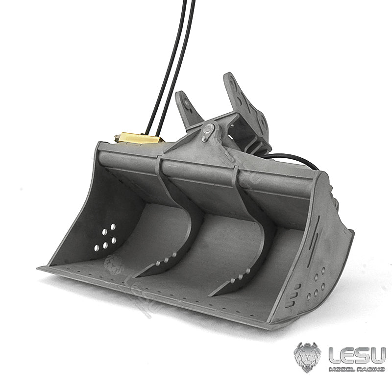 LESU 1/14 Engineering Machinery Model Excavator ET35 Modified Quick Release Tool Hydraulic Tilt Bucket Attachment