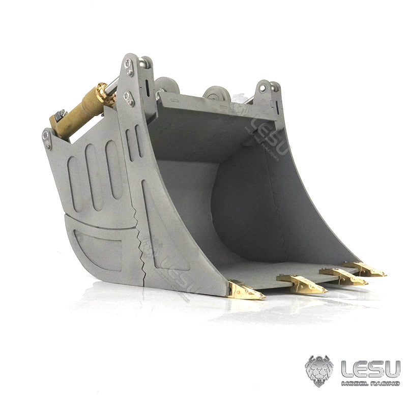 LESU 1/14 Engineering Hydraulic Excavator CAT 374F Modified Quick Change Hydraulic Opening and Closing Bucket Attachment