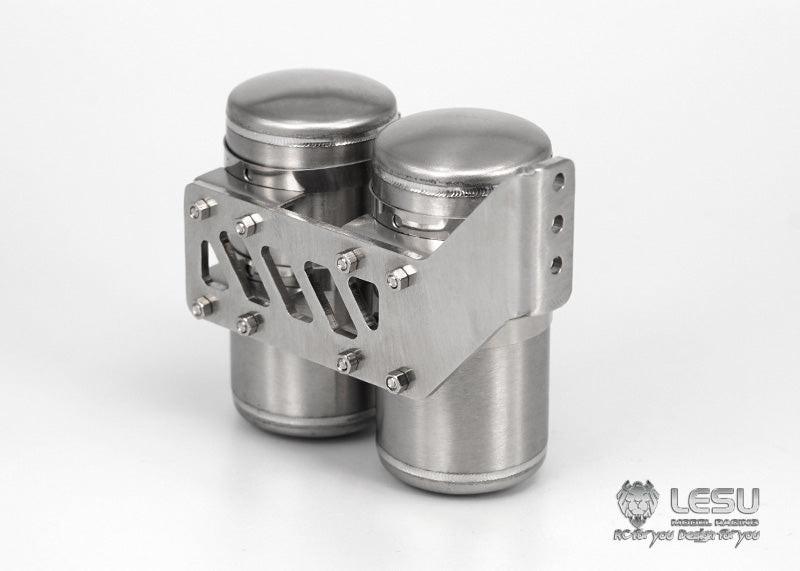 LESU G-6170 1/14 truck model simulation metal gas tank double gas tank air filter accessories Tamiya upgrade modification