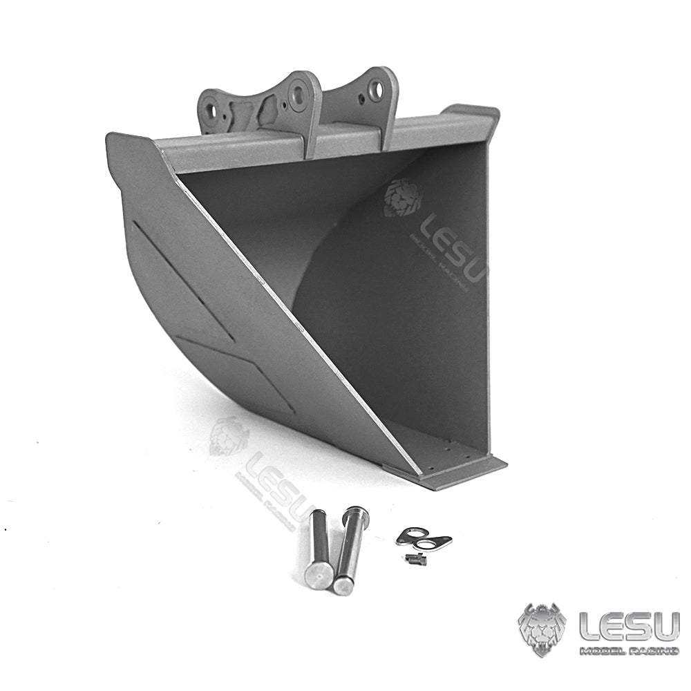 LESU 1/14 Engineering Machinery Model Excavator ET35 Modified Quick-Removal Metal Trapezoidal Bucket Attachment