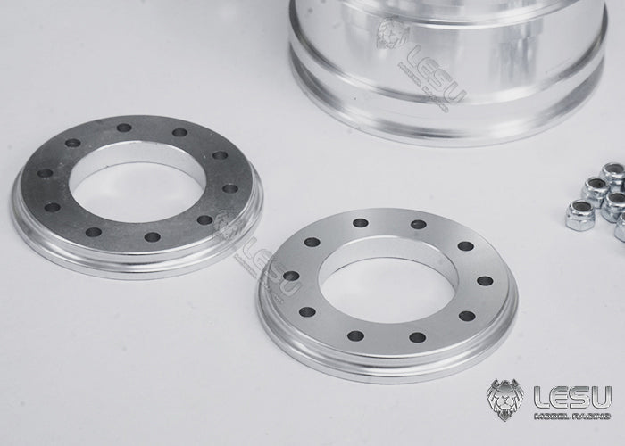 1/14 truck aluminum alloy wheel hub W-2043-C flange axle front wheel hub oval hole Tamiya tractor LESU