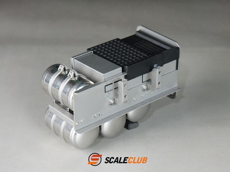 Scaleclub Model for Tamiya FH750 1/14 RC traction truck model toy battery box 4 gas tanks with pedals upgrade modification parts