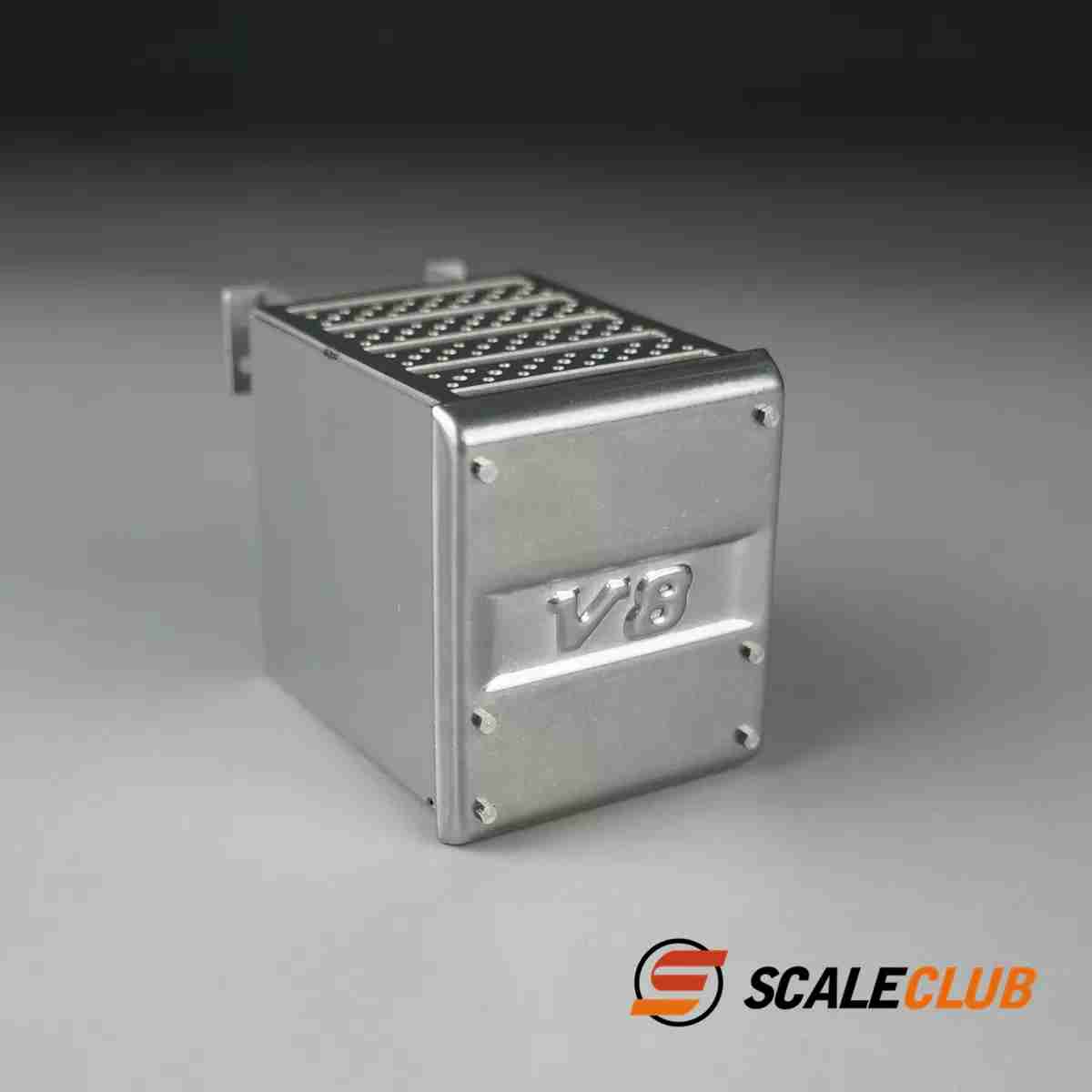 Scaleclub 1/14 Tamiya MAN tractor truck dump truck metal Euro 6 exhaust canister tool box