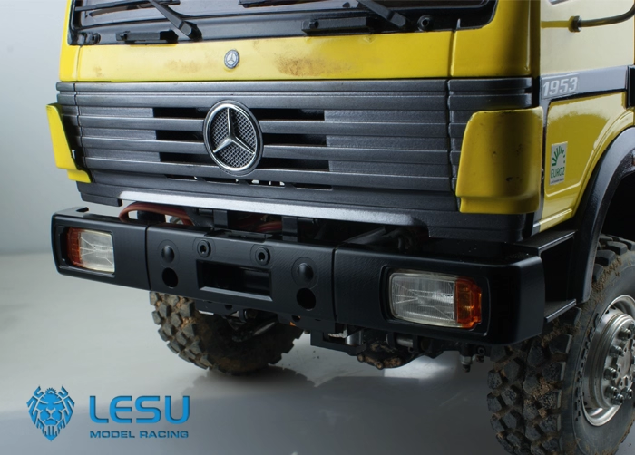 1/14 truck Tamiya tractor old Benz 1850 modified mud pump front bumper model LESU