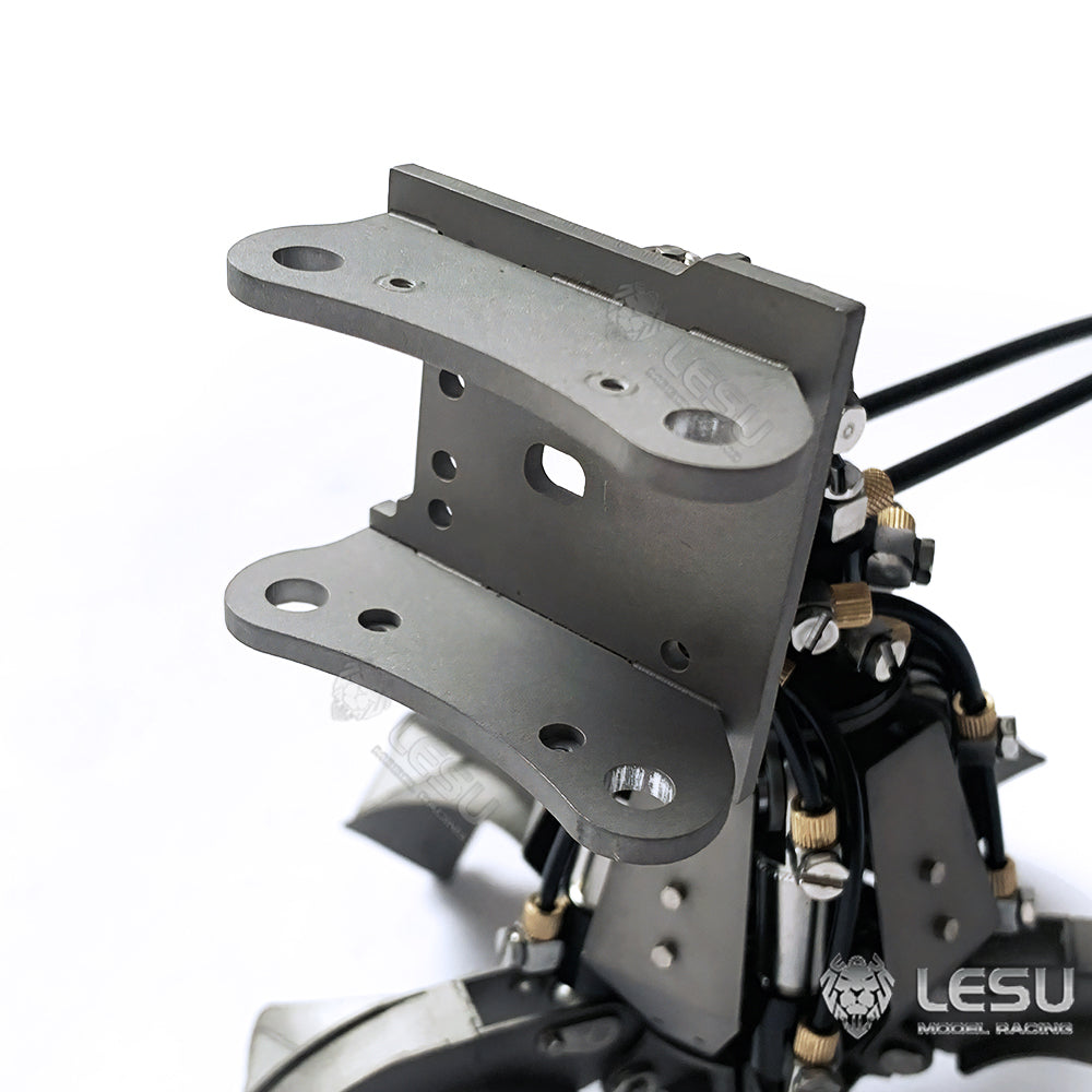 LESU 1/14 Metal Hydraulic Model Excavator Toy Quick Change Hydraulic Grab Bucket Attachment AT-C0039