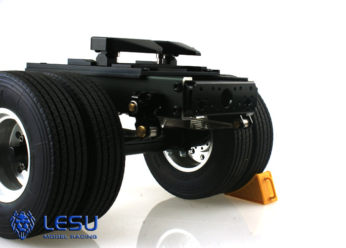 LESU 1/14 RC Truck Transfer Trailer Model Single Axle Trailer Dump Truck Accessories