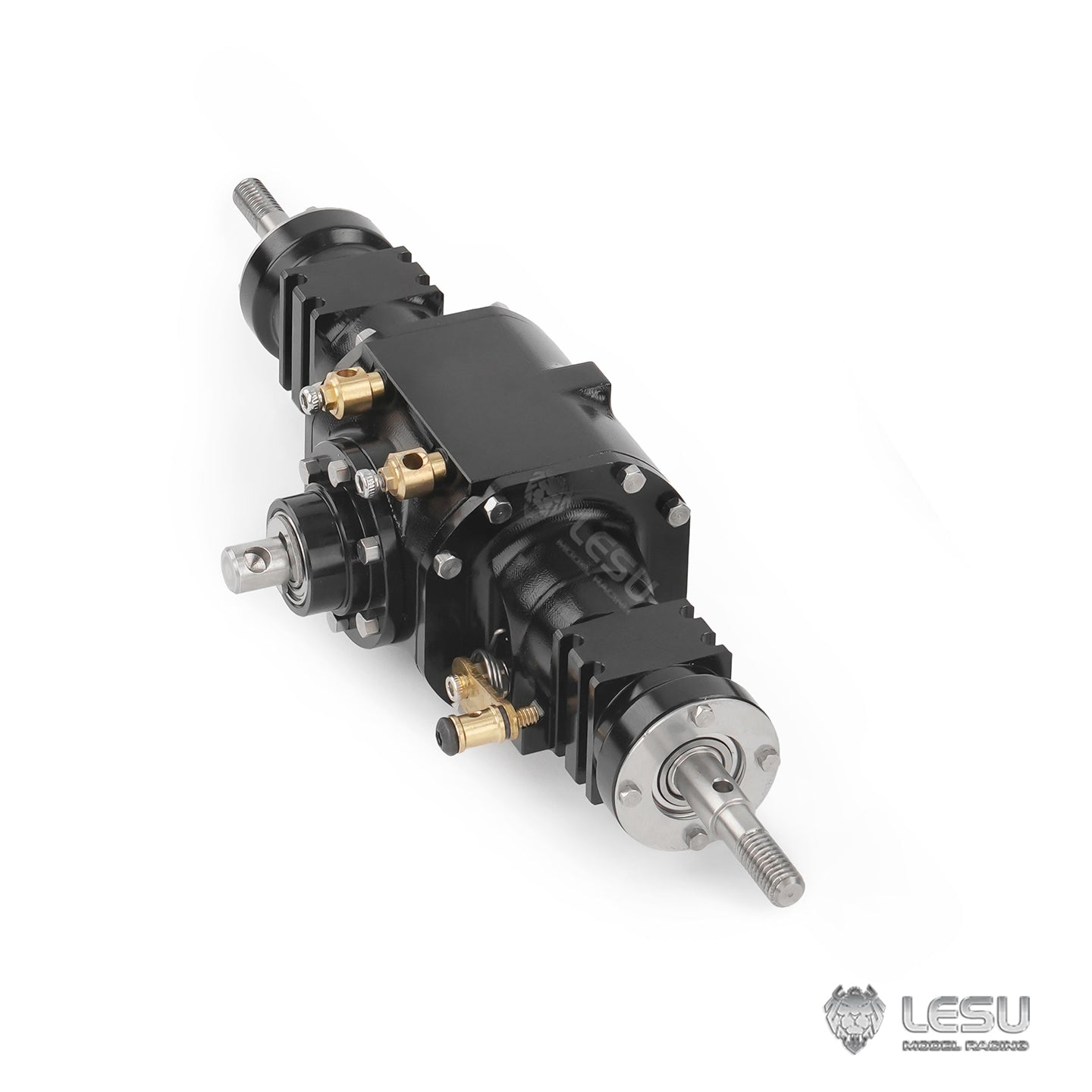 LESU 1/14 WA100M-8 loader with differential lock gear ratio 1:3 front axle and rear axle RD-2039 RC axle parts