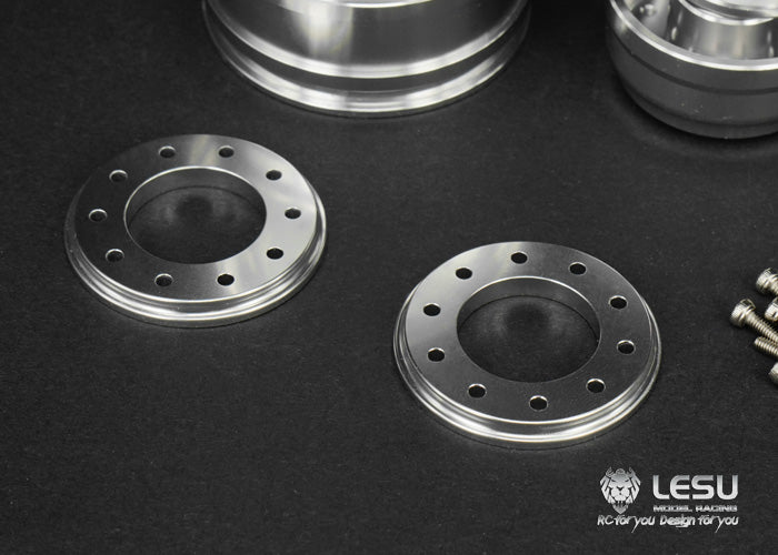 1/14 trailer aluminum alloy wheel Maersk trailer wheel model accessories W-2043-D wide wheel LESU