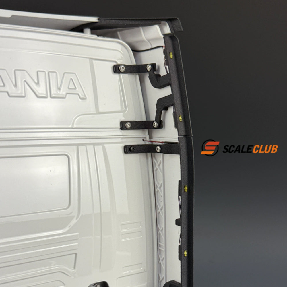 SCALECLUB 1/14 Scania 770S Upgraded Euro Truck Rear Spoiler with Lights Small Spoiler Lights
