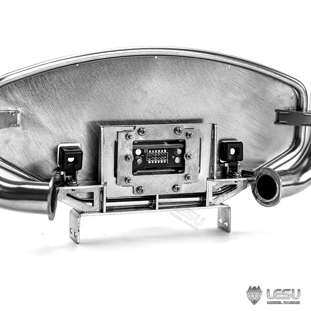 LESU1/14 Tamiya tractor truck DIY modified car model exhaust pipe assembly double hole chimney