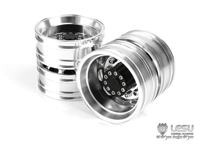 1/14 truck rear wheel hub aluminum alloy W-2012 Tamiya tractor mud head DIY dump truck model accessories LESU