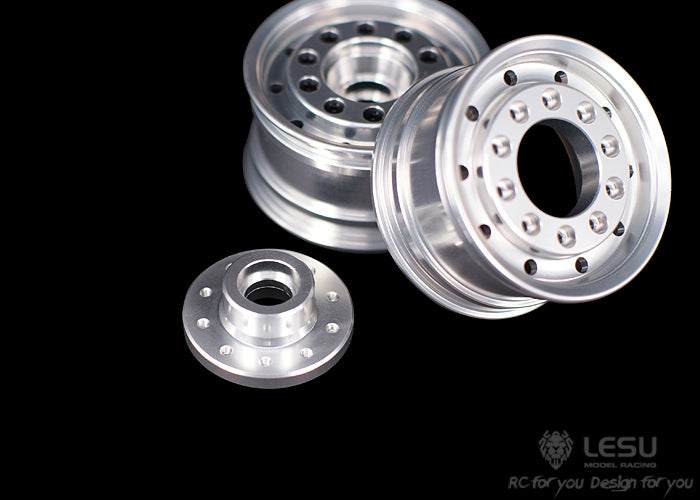 1/14 truck aluminum alloy wheel front wide wheel W-2008 Tamiya tractor Hino special wheel model LESU