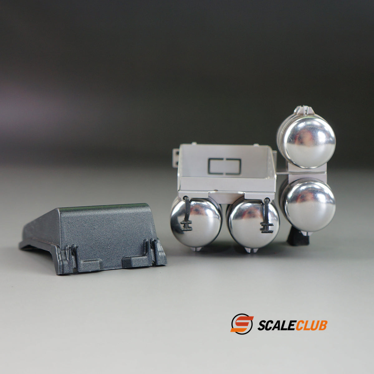 Scaleclub Tamiya 1/14 truck tractor Scania upgraded metal battery box gas tank four gas tanks