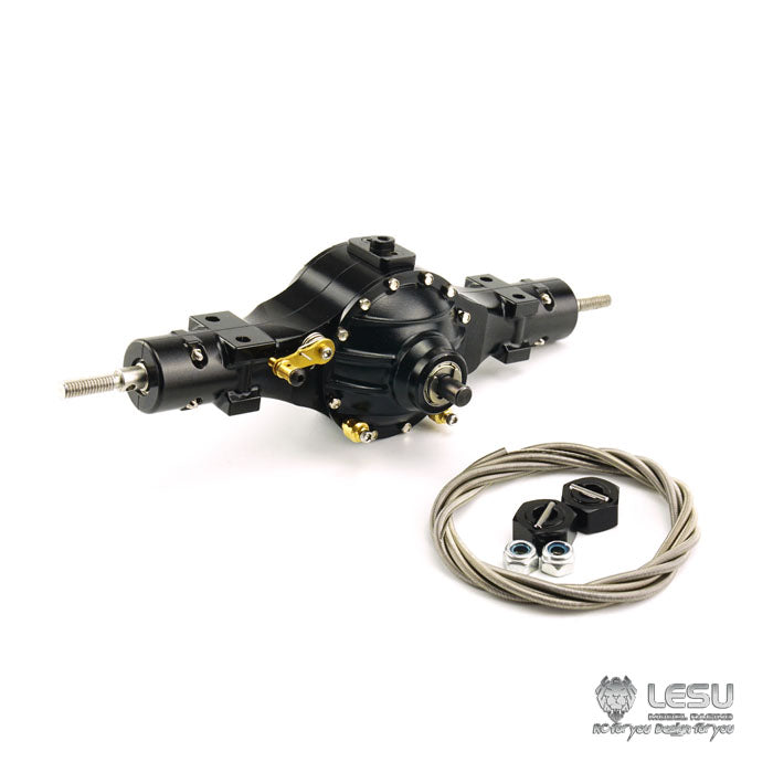 1/14 truck Tamiya tractor axle Q-900 series differential lock flange bridge mud army truck DIY model LESU