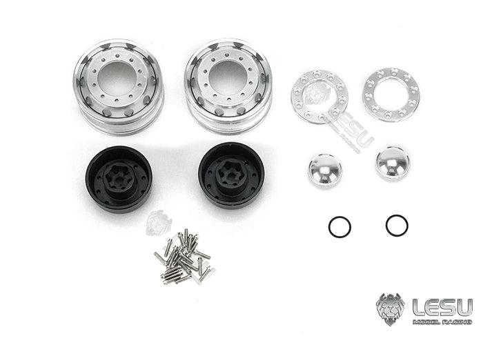 1/14 truck toy aluminum alloy CNC made front wheel hub W-2051 Tamiya tractor model accessories