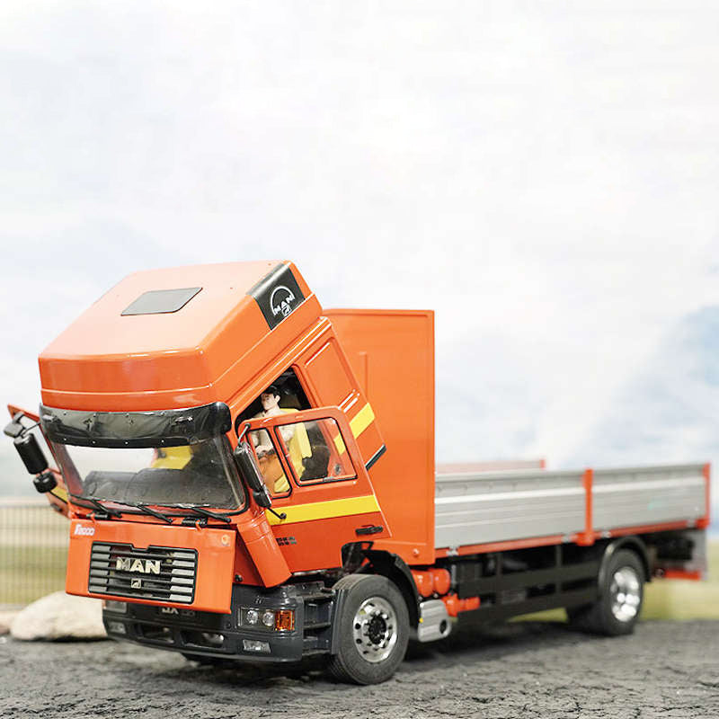 JXmodel 1/14 Tamiya MAN F2000 Cab with Aluminum Alloy Opening Doors and Front Panel 4X2 Truck RTR Version