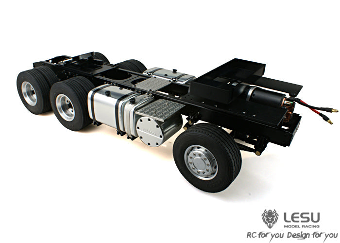 LESU 1/14 Tamiya Scania tractor truck metal three-axle 6X4 chassis remote control car model modification