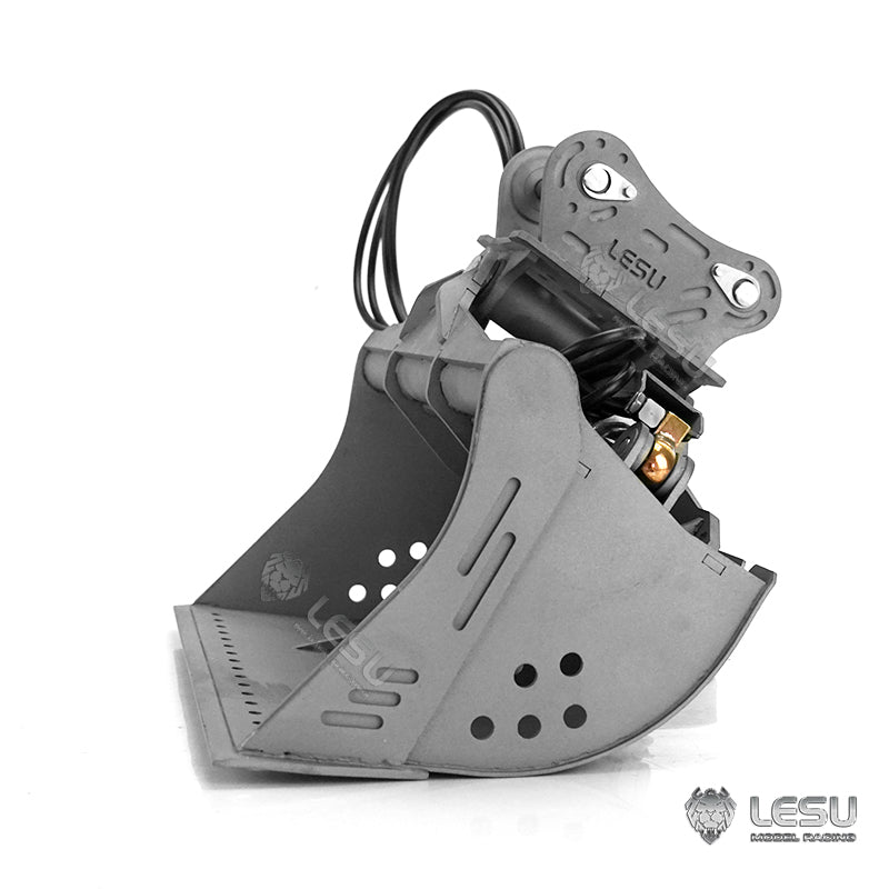 LESU 1/14 Engineering Hydraulic Excavator CAT 374F Modified Quick Release Tool Hydraulic Tilt Bucket Attachment