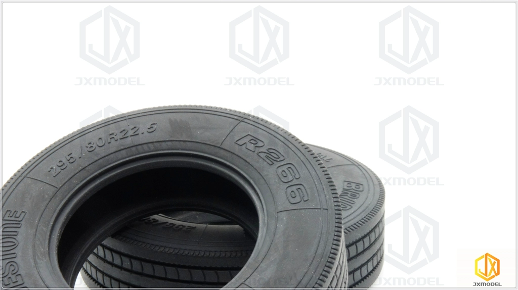 Narrow tire-JXmodel-79mm diameter Tamiya truck 1:14 construction machinery like real rubber
