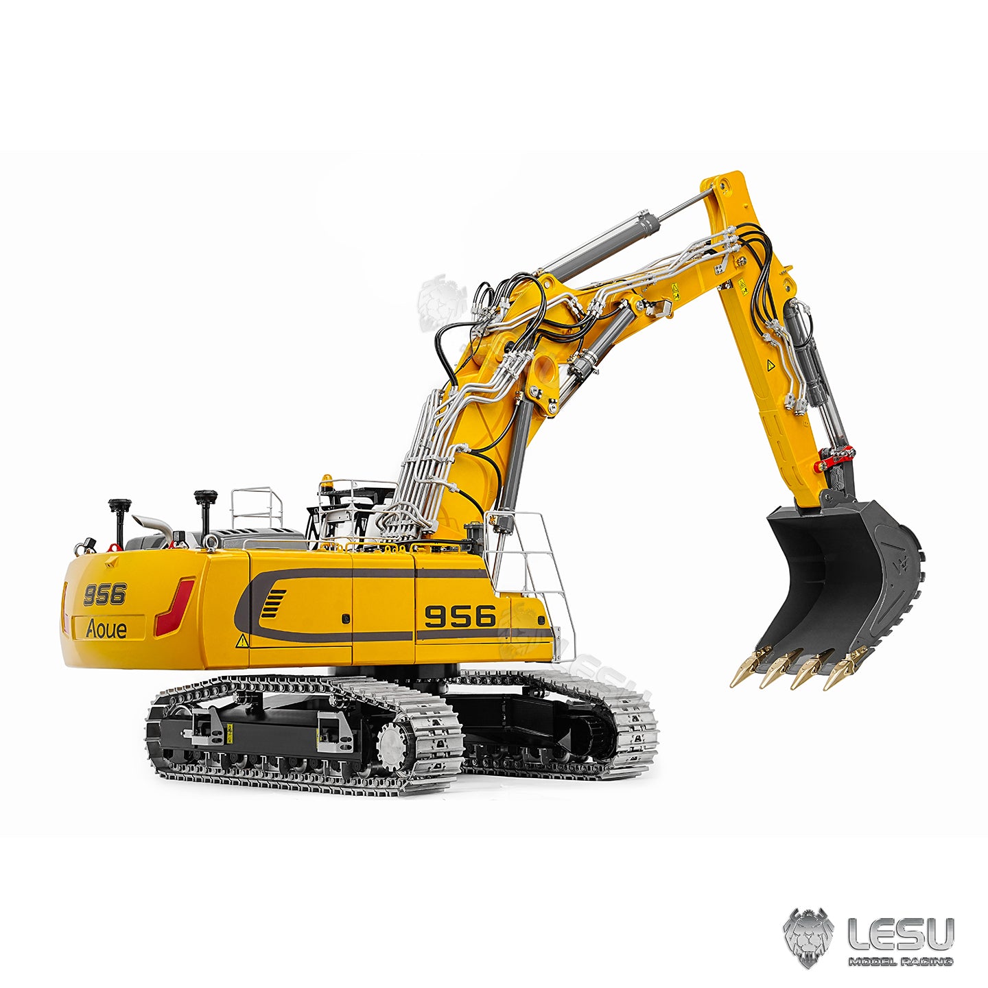 LESU 1/14 Hydraulic R956 Three-Section Arm Excavator Model BA-B0040 Motor-Driven Version Dual Pump 7-Valve