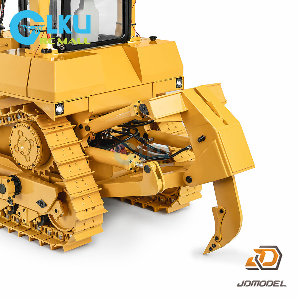 JDMODEL 1/14 Remote Control Hydraulic Bulldozer Model Hydraulic Engineering Vehicle JDM-98