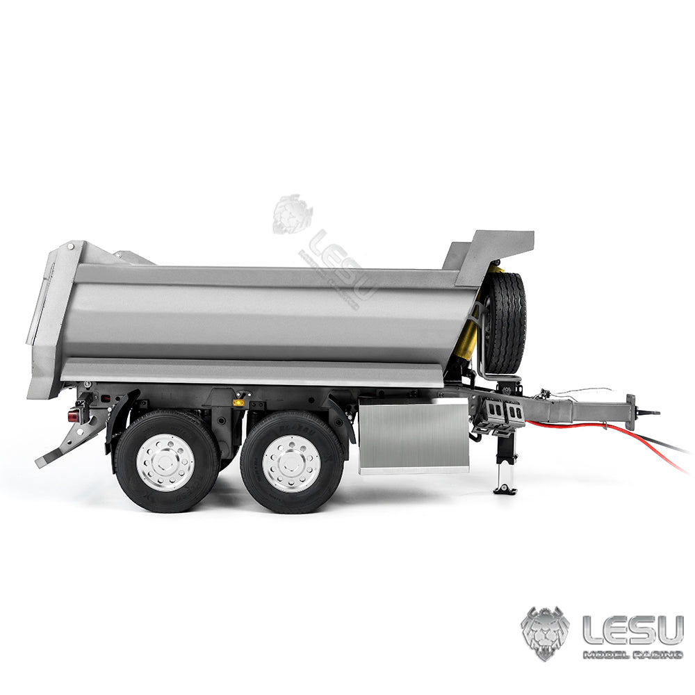 LESU 1/14 remote control toy model full trailer dump truck front hydraulic cylinder lifting U bucket LS-A0051-D