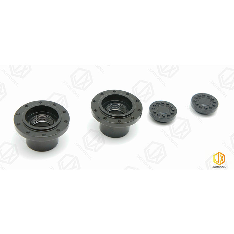 JX Model 1 pair of aluminum alloy 10 small round hole wide wheels for Tamiya 1/14 RC truck model toy upgrade modification parts