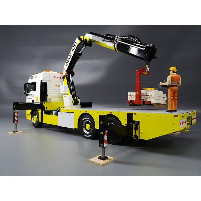 JX Model PK40002EH Truck-Mounted Crane for Tamiya 1/14 RC Hydraulic Construction Machinery Towing Truck Model Upgrade Parts