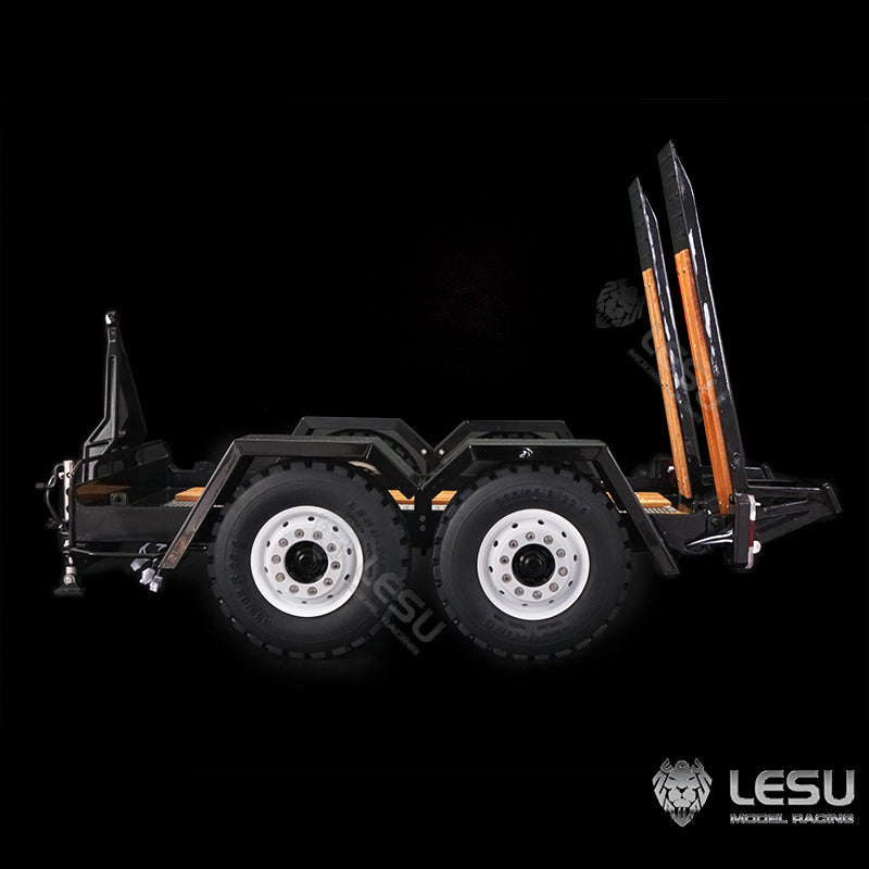 LESU 1/14 hydraulic mechanical model toy Bobcat small skid steer loader dedicated full trailer LS-A0036
