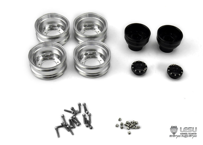 1/14 truck aluminum alloy universal metal wheel W-2048 Tamiya tractor toy 3363 model LESU