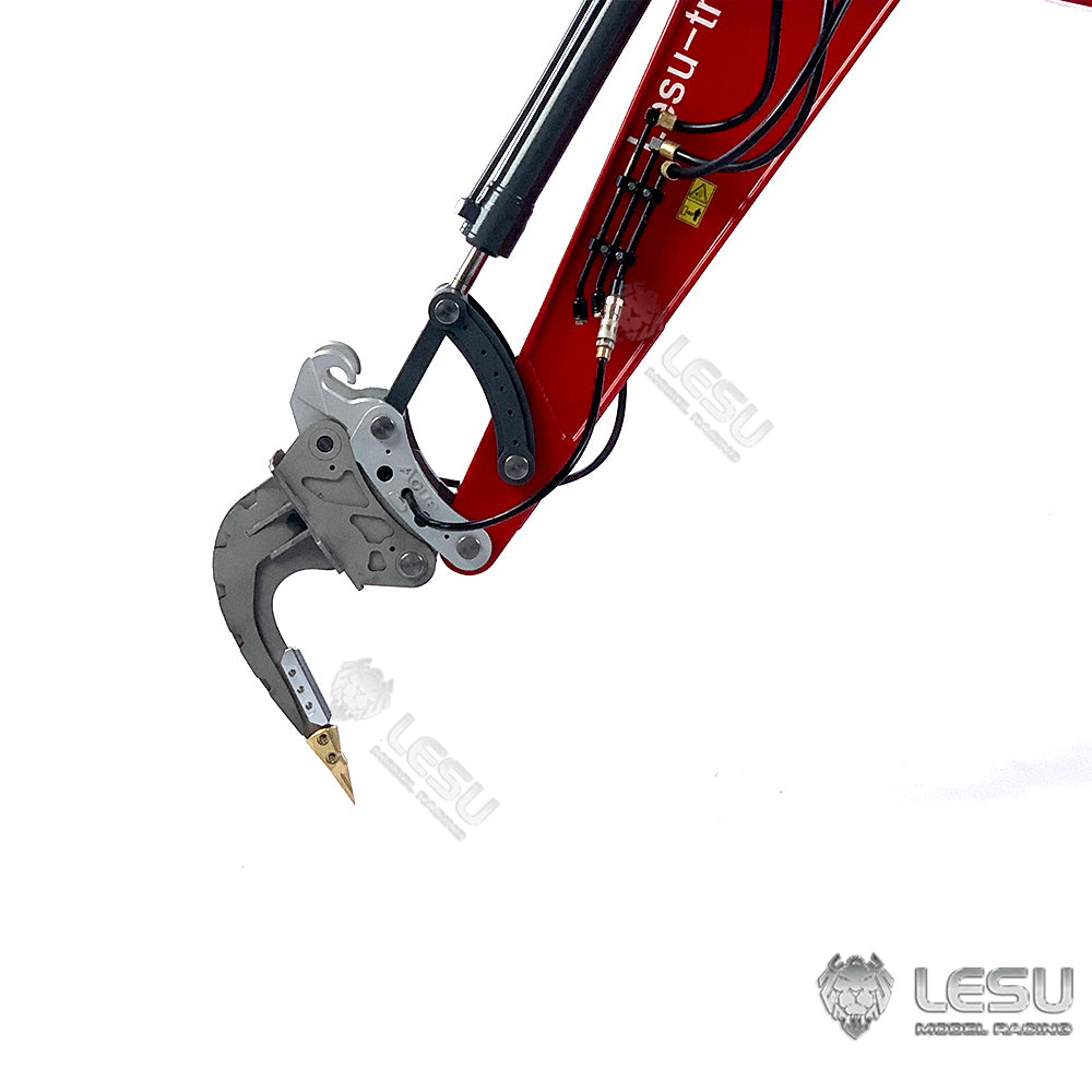 LESU 1/14 Engineering Machinery Model Excavator ET35 Modified Quick Release Curved Blade Ripper Attachment