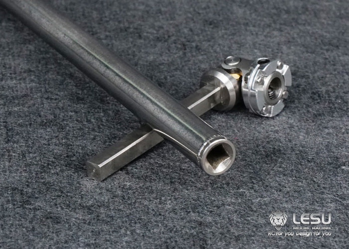 LESU 1/14 RC truck model toy CVD stainless steel welding flange drive shaft Tamiya tractor climbing car model 5MM shaft