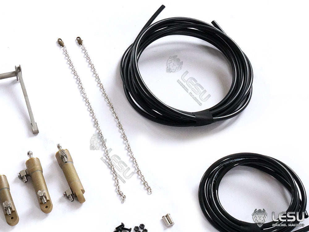 LESU 1/14 Tamiya Truck Toy Model Container DIY Modified Hydraulic Metal Tail Plate Two-way Reversing Valve LS-20161103