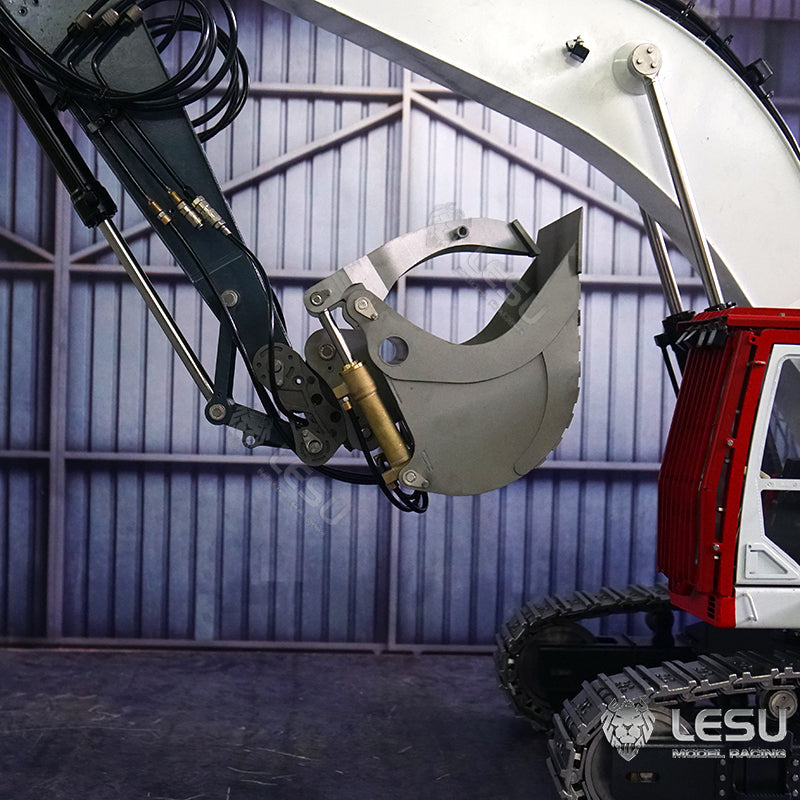 LESU 1/14 Engineering Hydraulic Excavator CAT 374F Modified Quick Change Hydraulic Grab Bucket Attachment