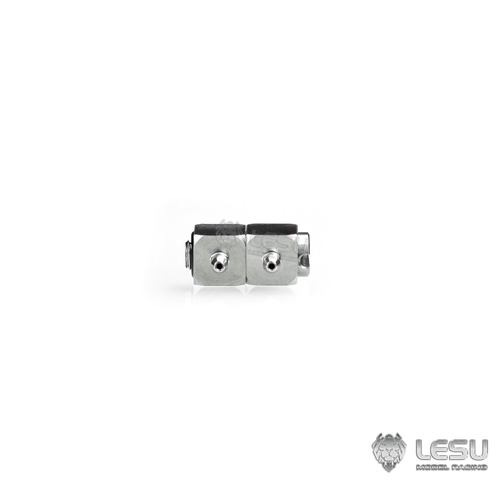 LESU modified stainless steel precision elbow double outlet M3 nozzle suitable for nylon 2*1mm oil pipe