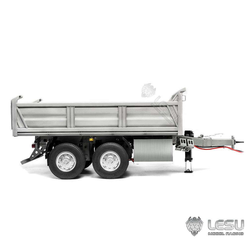 LESU 1/14 dump truck with central hydraulic cylinder lifting CNC bucket LS-A0051-A