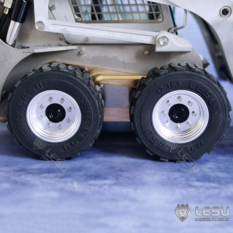 LESU 1/14 Simulation Model Engineering Crawler Bobcat Skid Steer Loader Tires and Wheels
