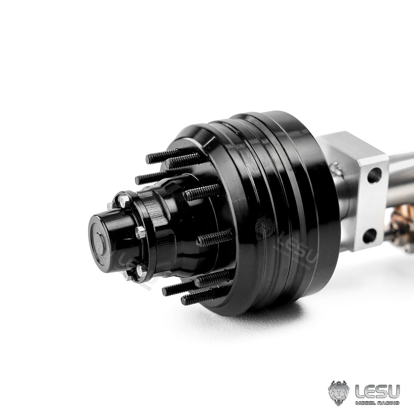 LESU 1/14 model drum brake non-powered two-wheel axle (brake state) Q-9072-A