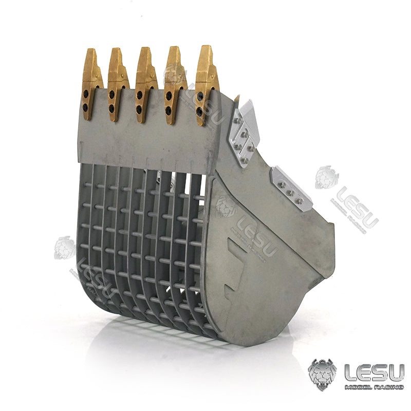 LESU 1/14 simulation hydraulic excavator PC360, wheel excavator, small short tail modified quick-release grille bucket accessories