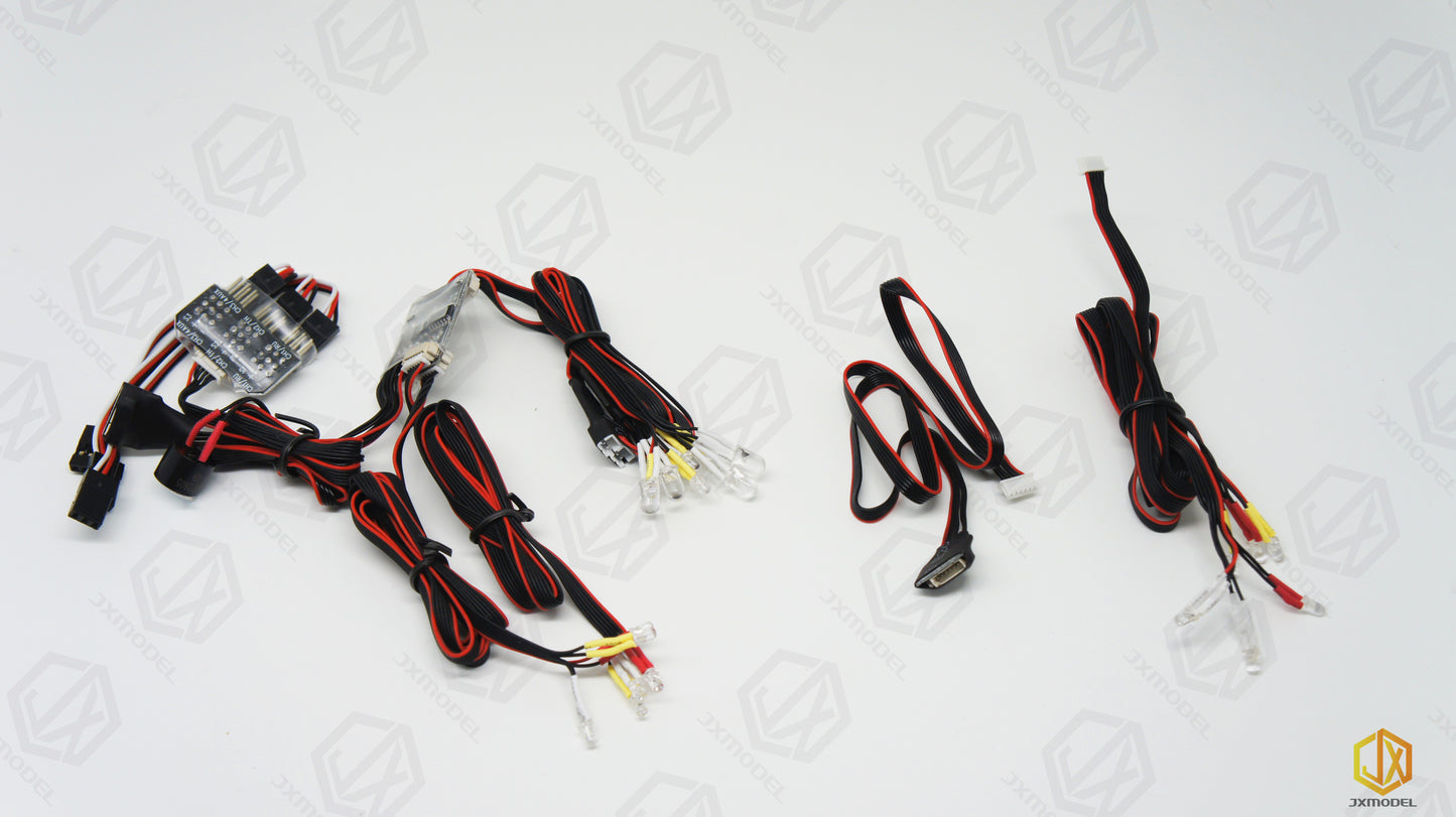 LED Light Set - JXmodel MAN F2000 Mercedes-Benz Scania Tamiya Trailer Truck 1/14