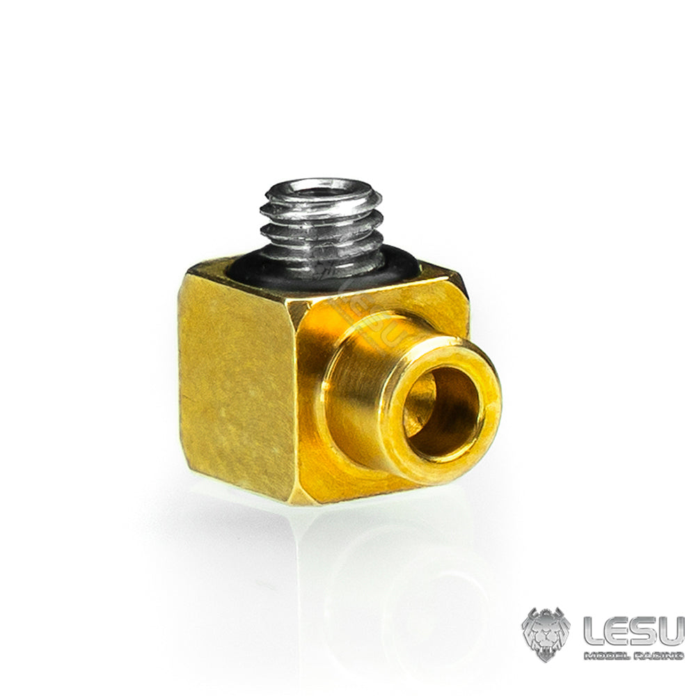 LESU modified stainless steel precision elbow M3 oil nozzle suitable for 2*1MM brass pipe oil pipe installation
