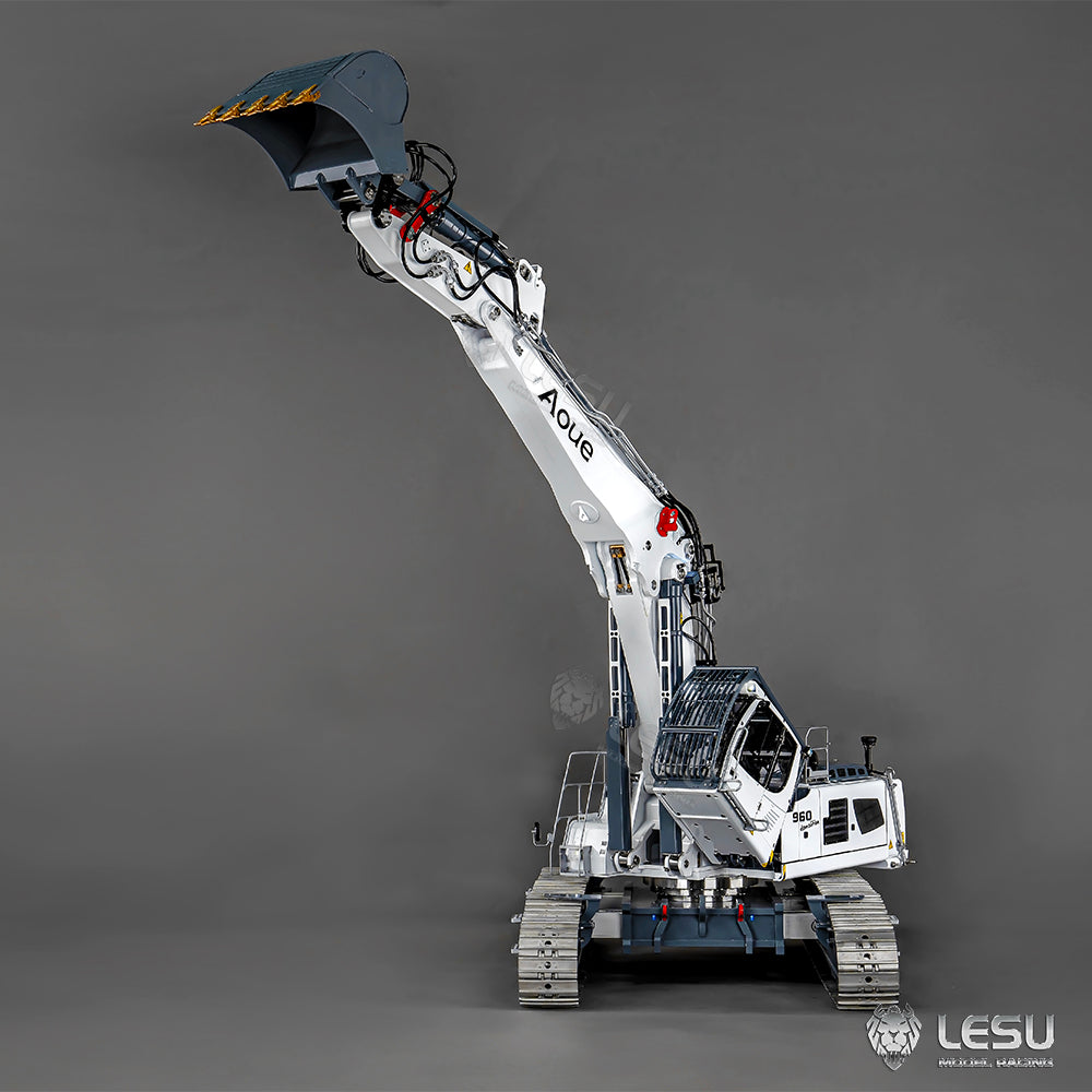 LESU 1/14 Fully Hydraulic Remote Control Model Simulation Excavator Aoue-LR960 Demolition Machine Excavator